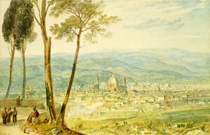 Firenze a Fiesole felé vezető úttól